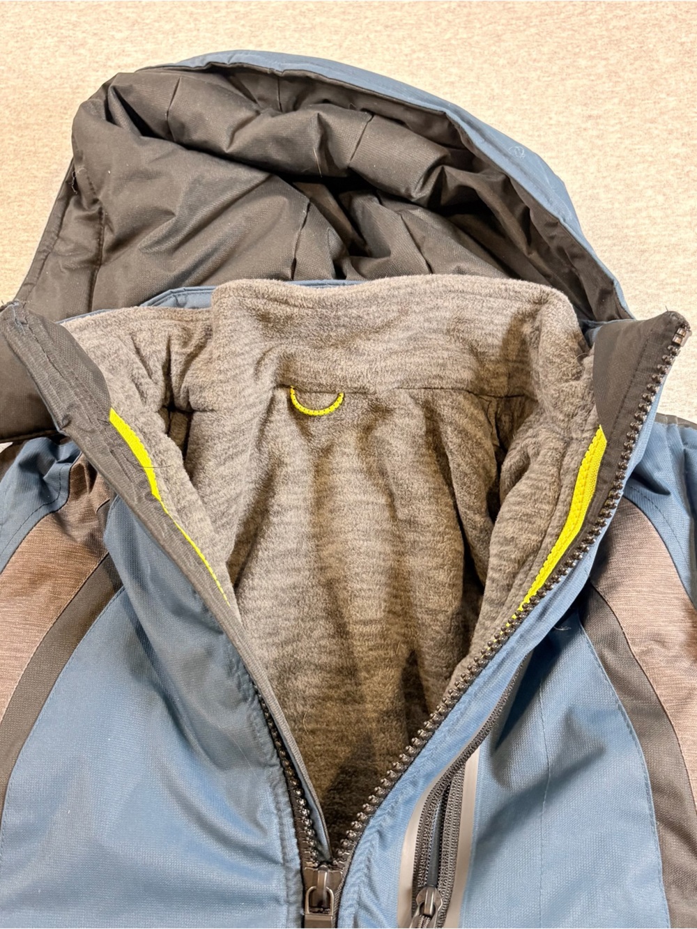 Hawke & Co Kids Sz 6 3-in-1 Axis System Hooded Jacket Coat Parka Puffer Blue